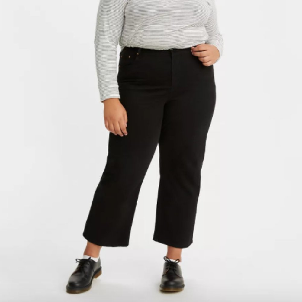 RIBCAGE STRAIGHT ANKLE WOMEN'S JEANS (PLUS SIZE)